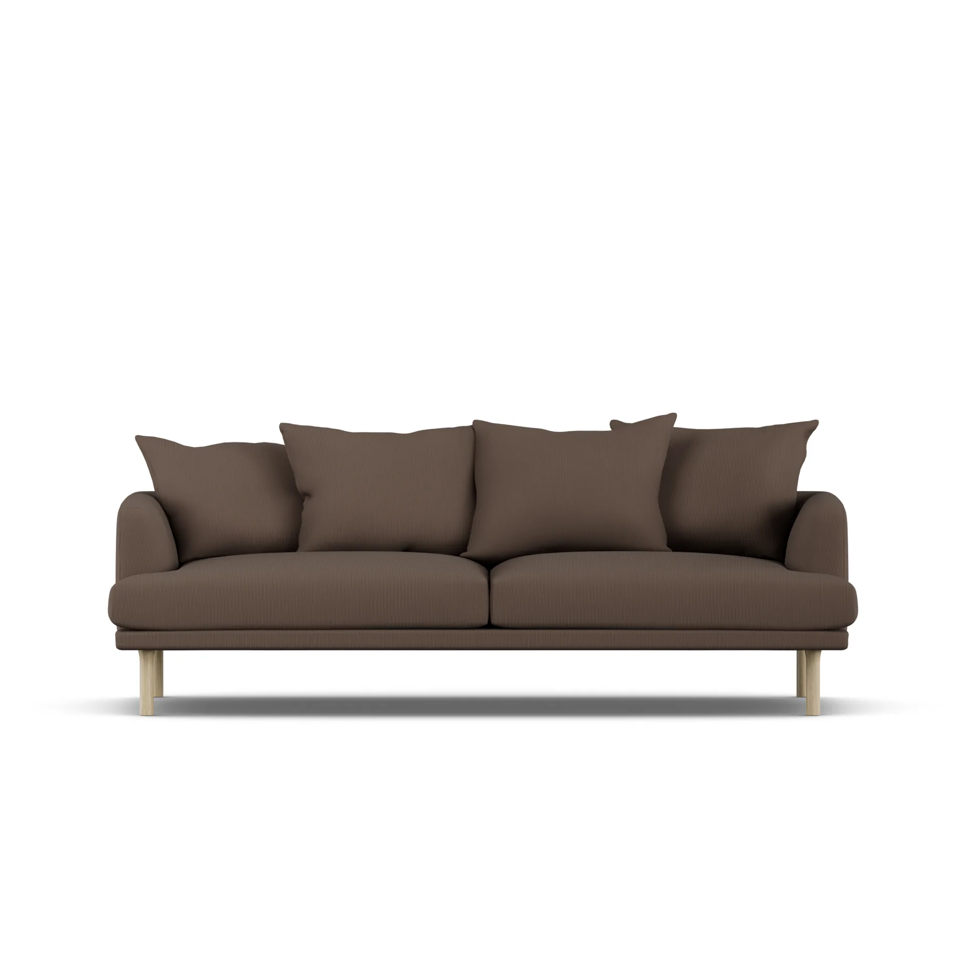 Sjövik sofa, Jump Brown 1955-dąb olejowany na biało, 3-osobowa 1898