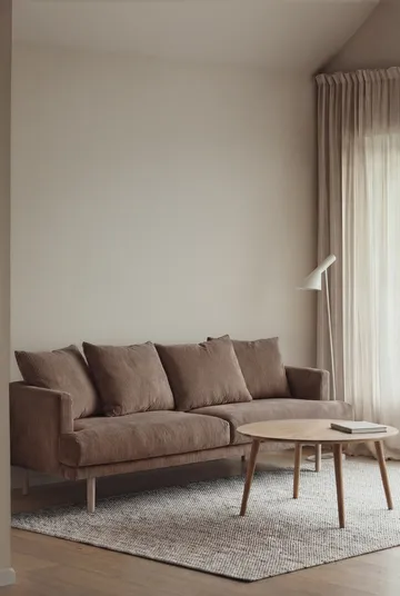 Sjövik sofa - Jump Brown 1955-dąb olejowany na biało, 3-osobowa - 1898