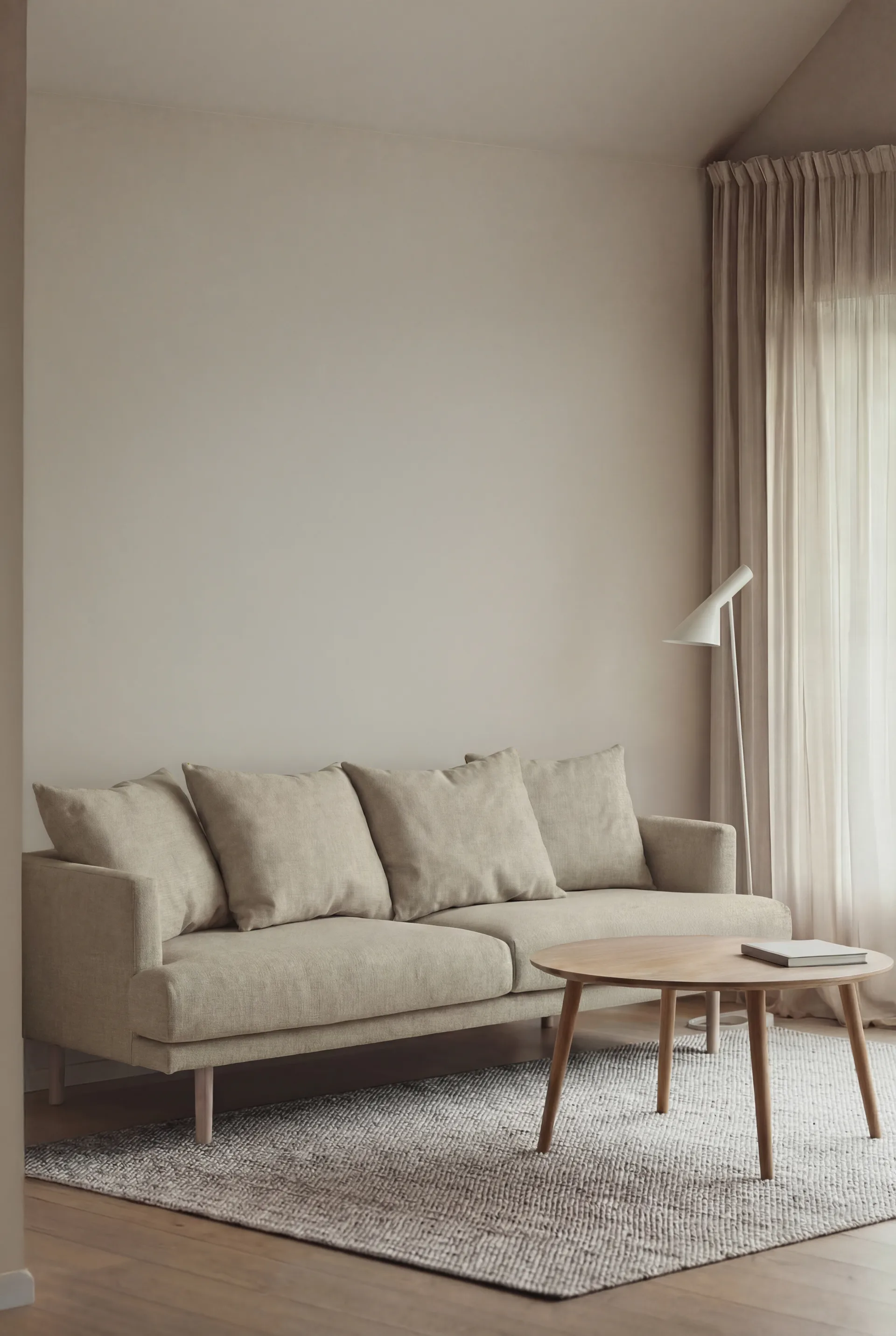 Sjövik sofa, Luiza Beige 3981-dąb olejowany na biało, 3-osobowa 1898