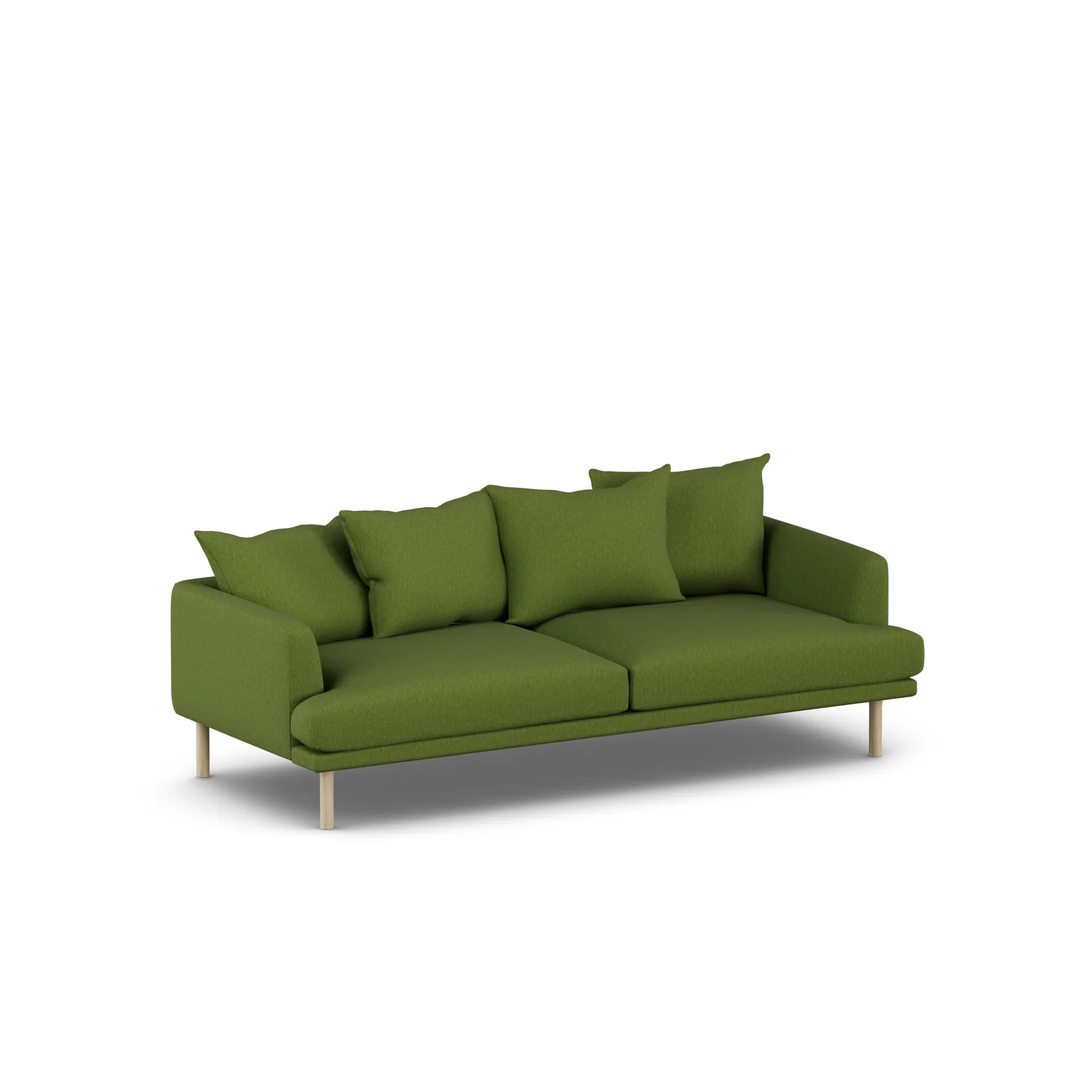 Sjövik sofa, Luiza Green 3975-dąb olejowany na biało, 3-osobowa 1898