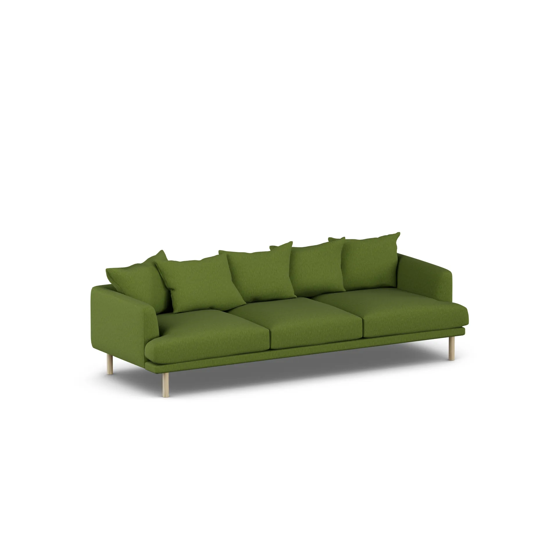 Sjövik sofa, Luiza Green 3975-dąb olejowany na biało, 3,5-osobowa 1898