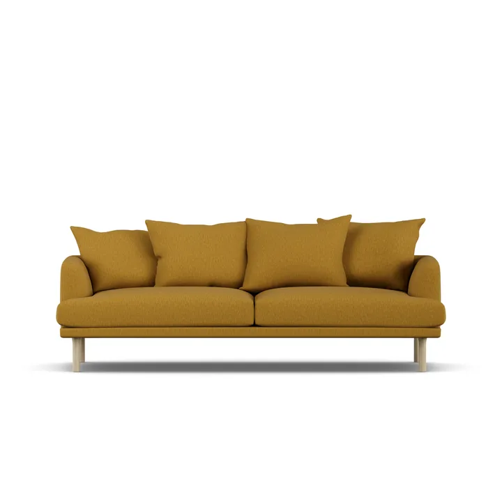 Sjövik sofa - Luiza Mustard 3972-dąb olejowany na biało, 3-osobowa - 1898