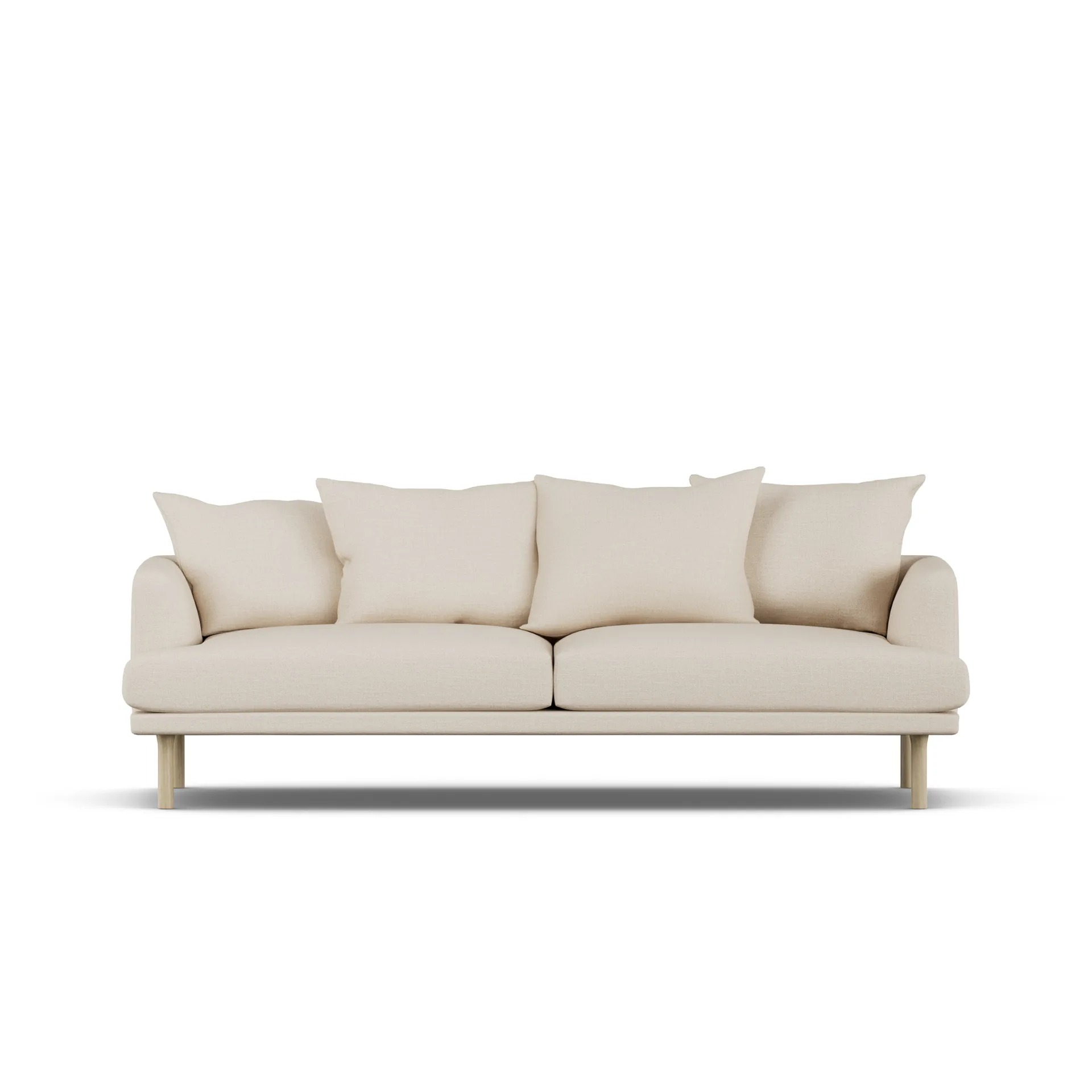 Sjövik sofa, Same Beige 6670-dąb olejowany na biało, 3-osobowa 1898