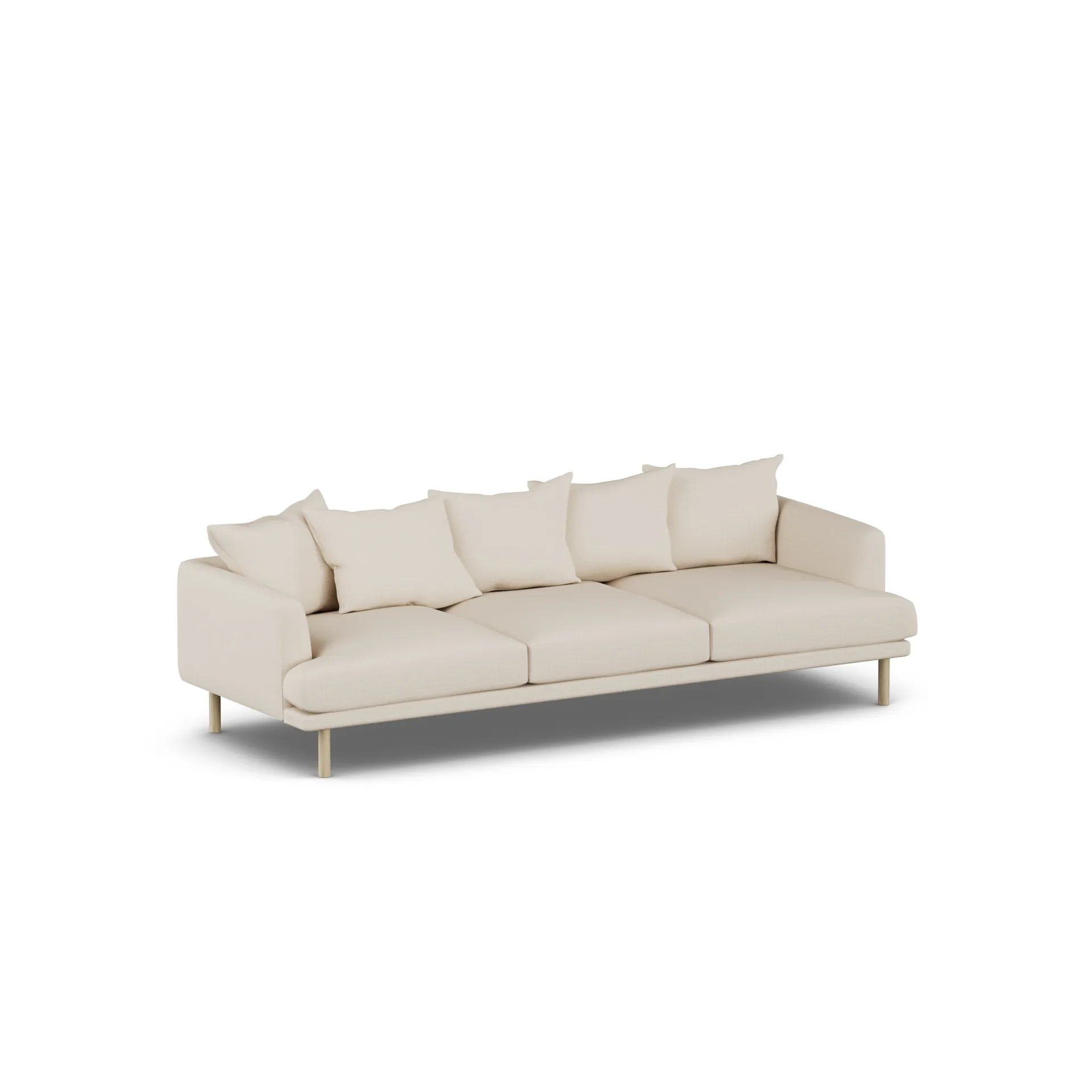Sjövik sofa, Same Beige 6670-dąb olejowany na biało, 3,5-osobowa 1898