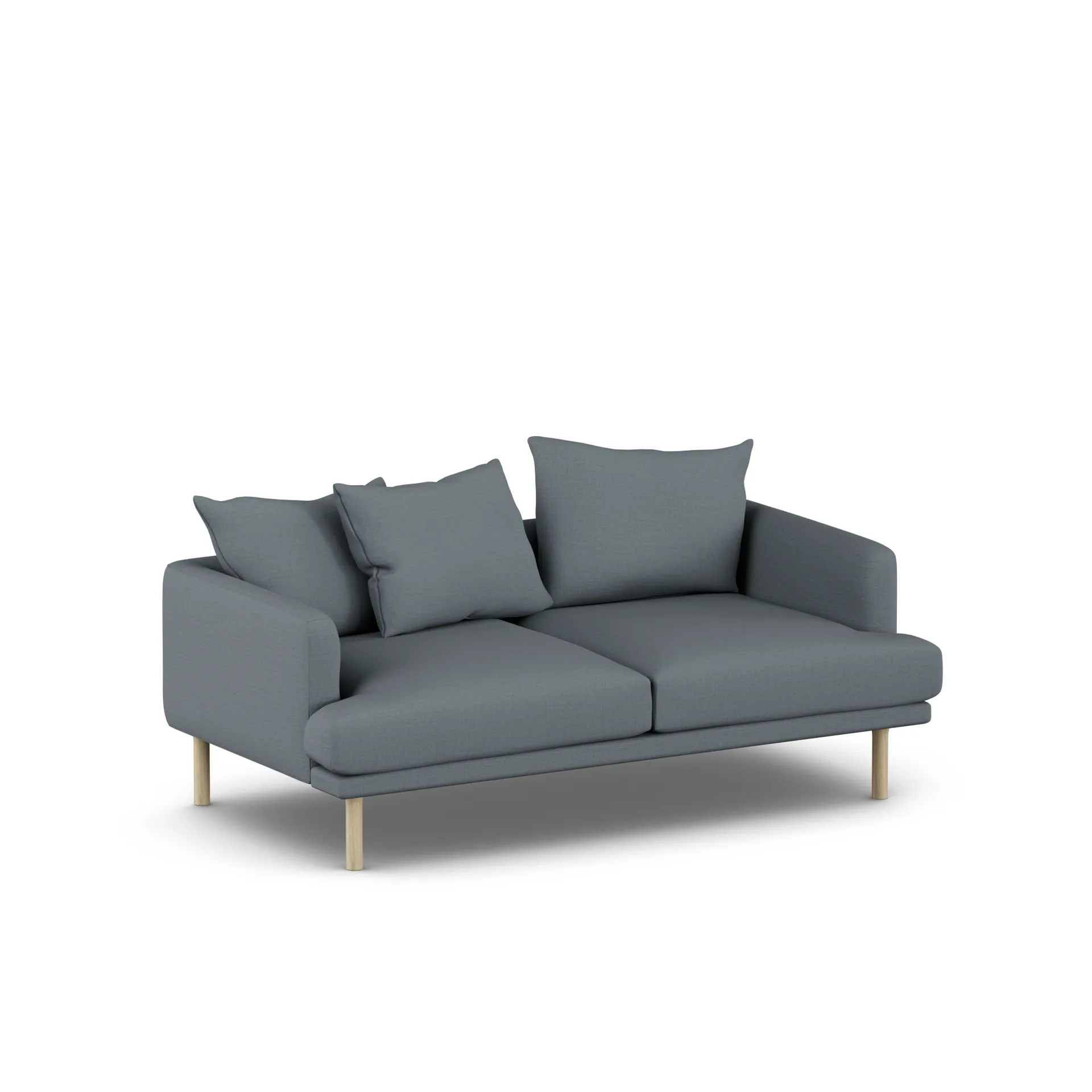 Sjövik sofa, Same Blue 6678-dąb olejowany na biało, 2,5-osobowa 1898