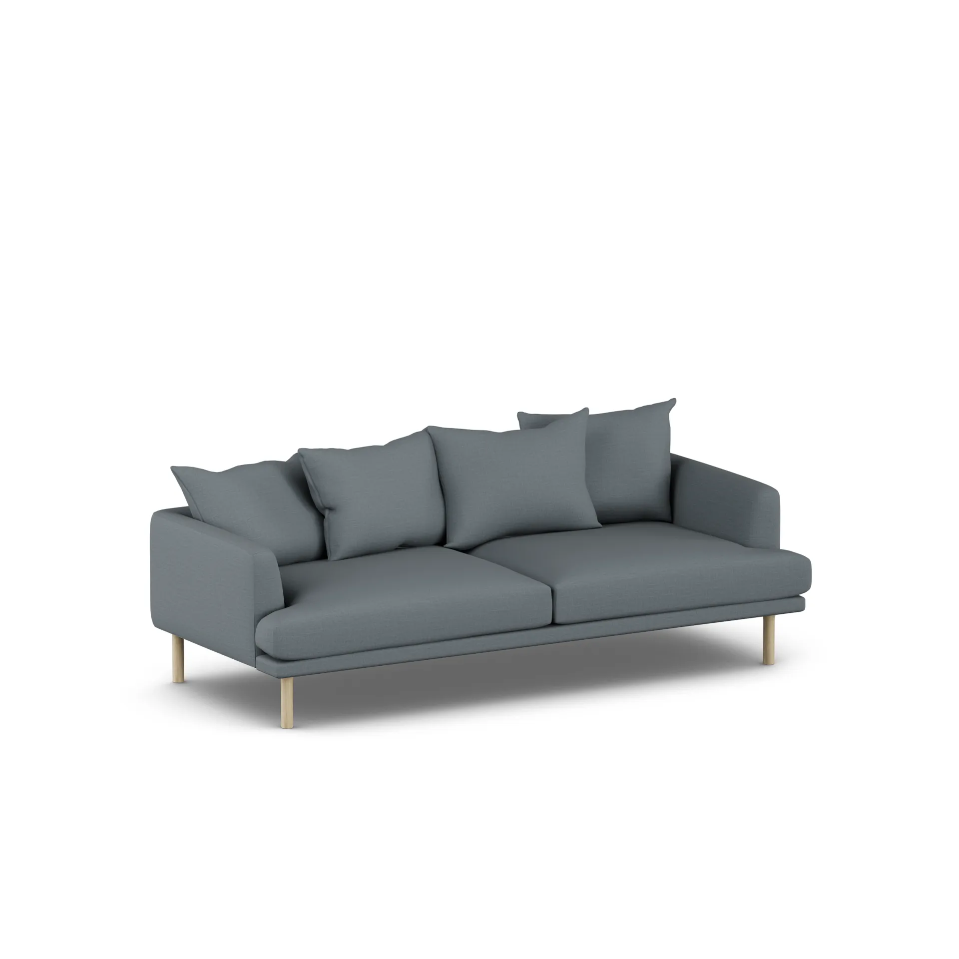 Sjövik sofa, Same Blue 6678-dąb olejowany na biało, 3-osobowa 1898