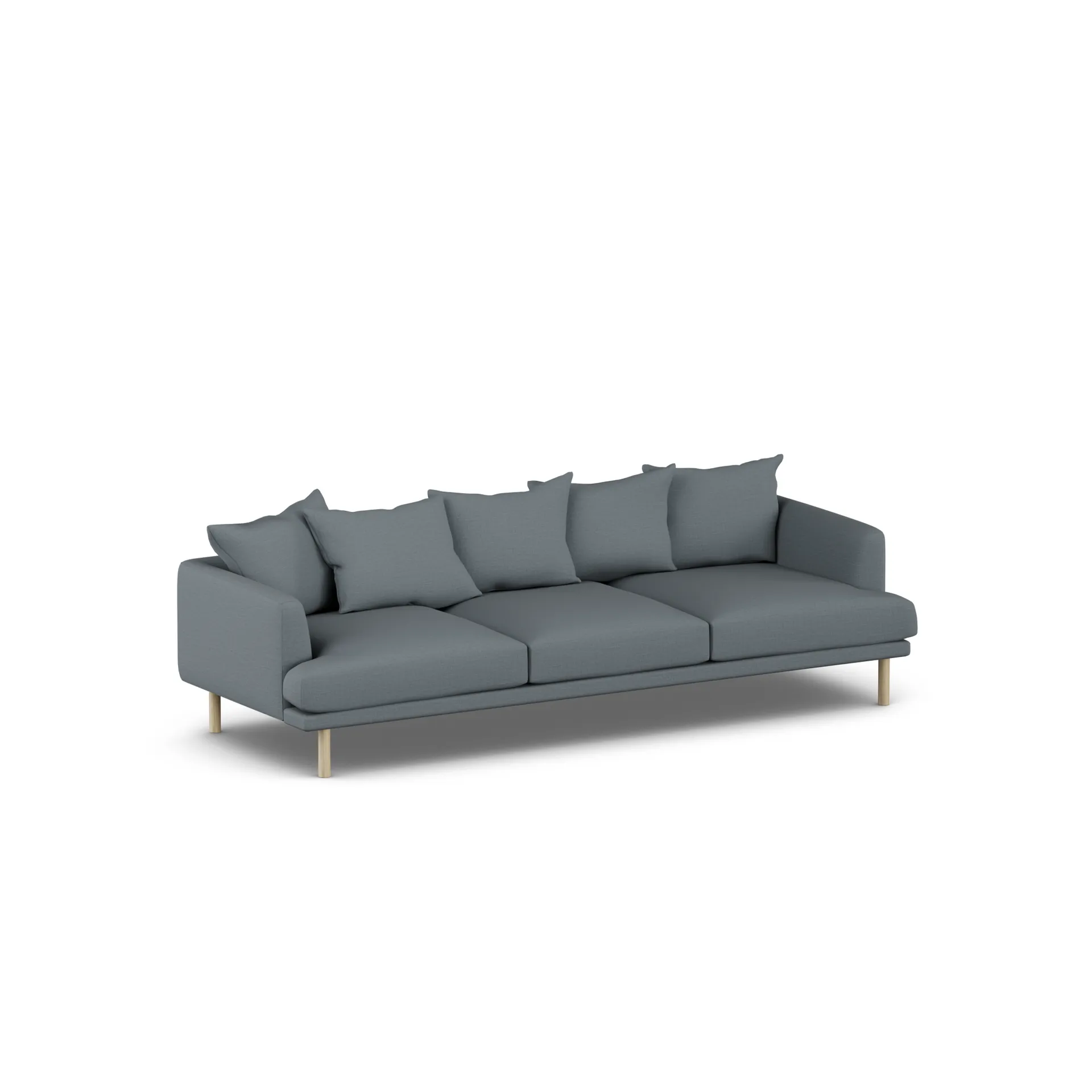 Sjövik sofa, Same Blue 6678-dąb olejowany na biało, 3,5-osobowa 1898