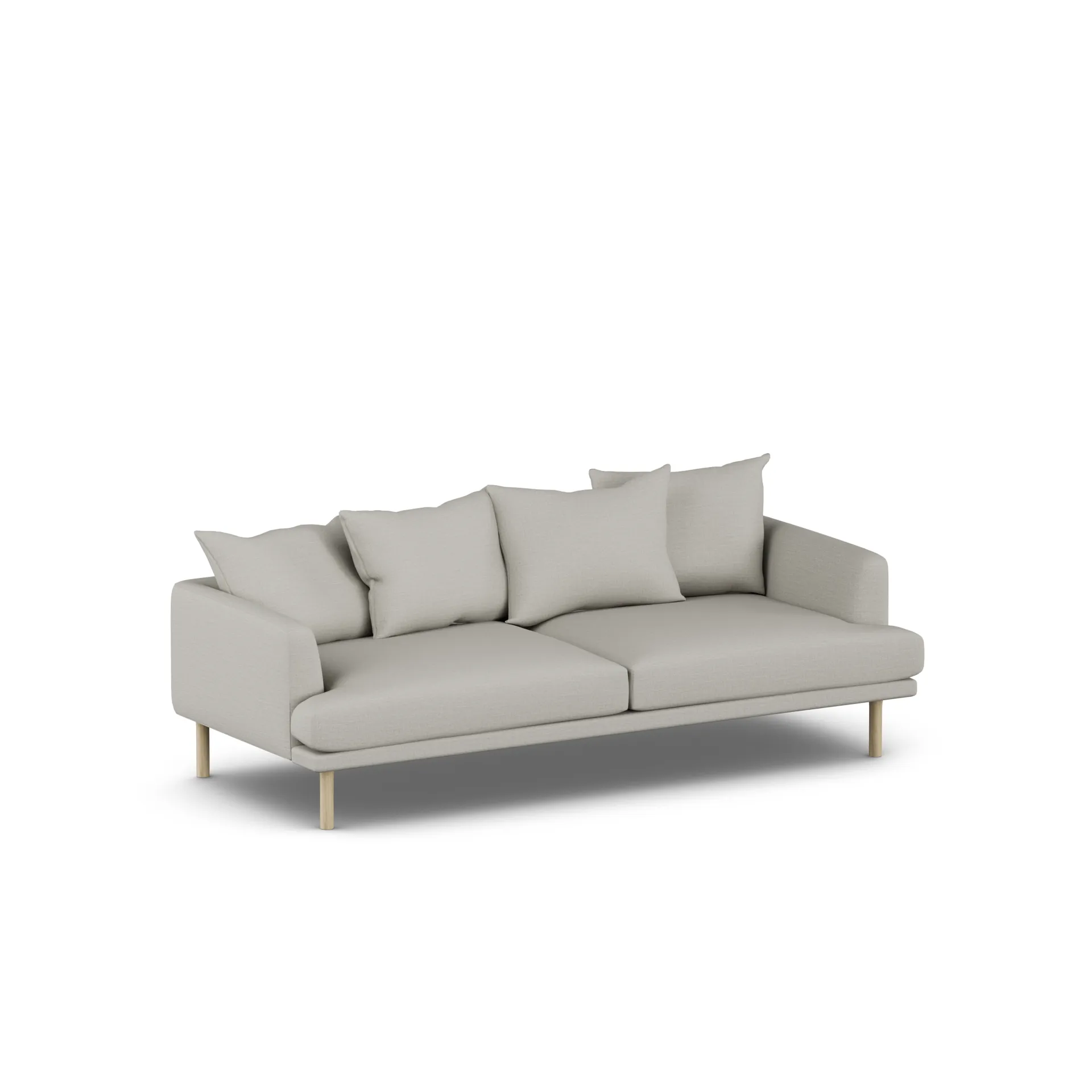 Sjövik sofa, Same Grey 6673-dąb olejowany na biało, 3-osobowa 1898