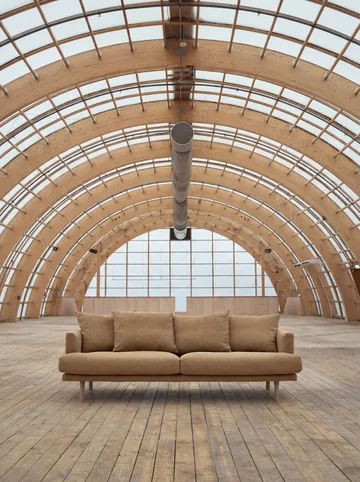 Sjövik sofa - Same Ochre 6676-dąb olejowany na biało, 3-osobowa - 1898