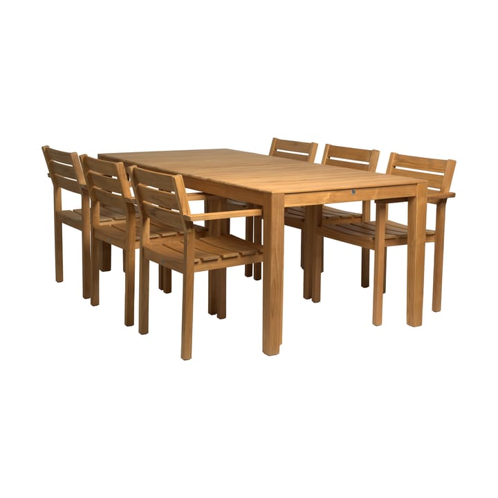 Sköndal grupa jadalna z 6 krzesłami z drewna tekowego - undefined - 1898