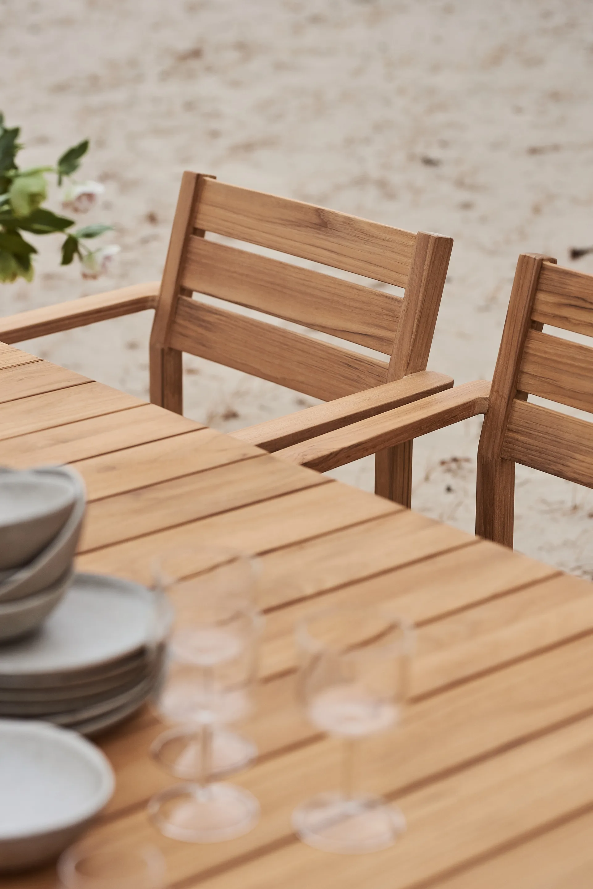 Sköndal grupa jadalna z 6 krzesłami z drewna tekowego 1898