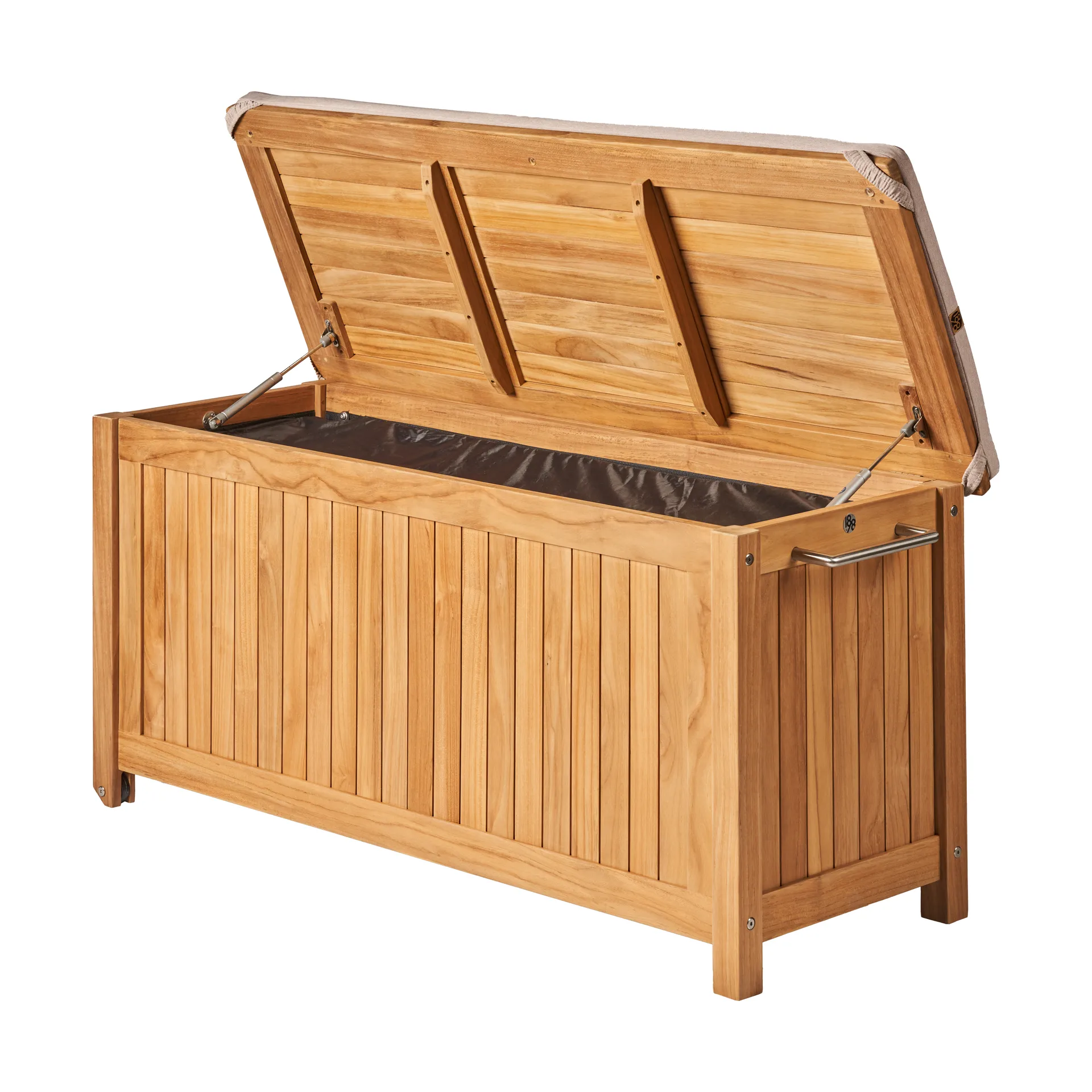 Skrzynia na poduszki Bjärknäs z kółkami S 130x50x60 cm, Teak 1898