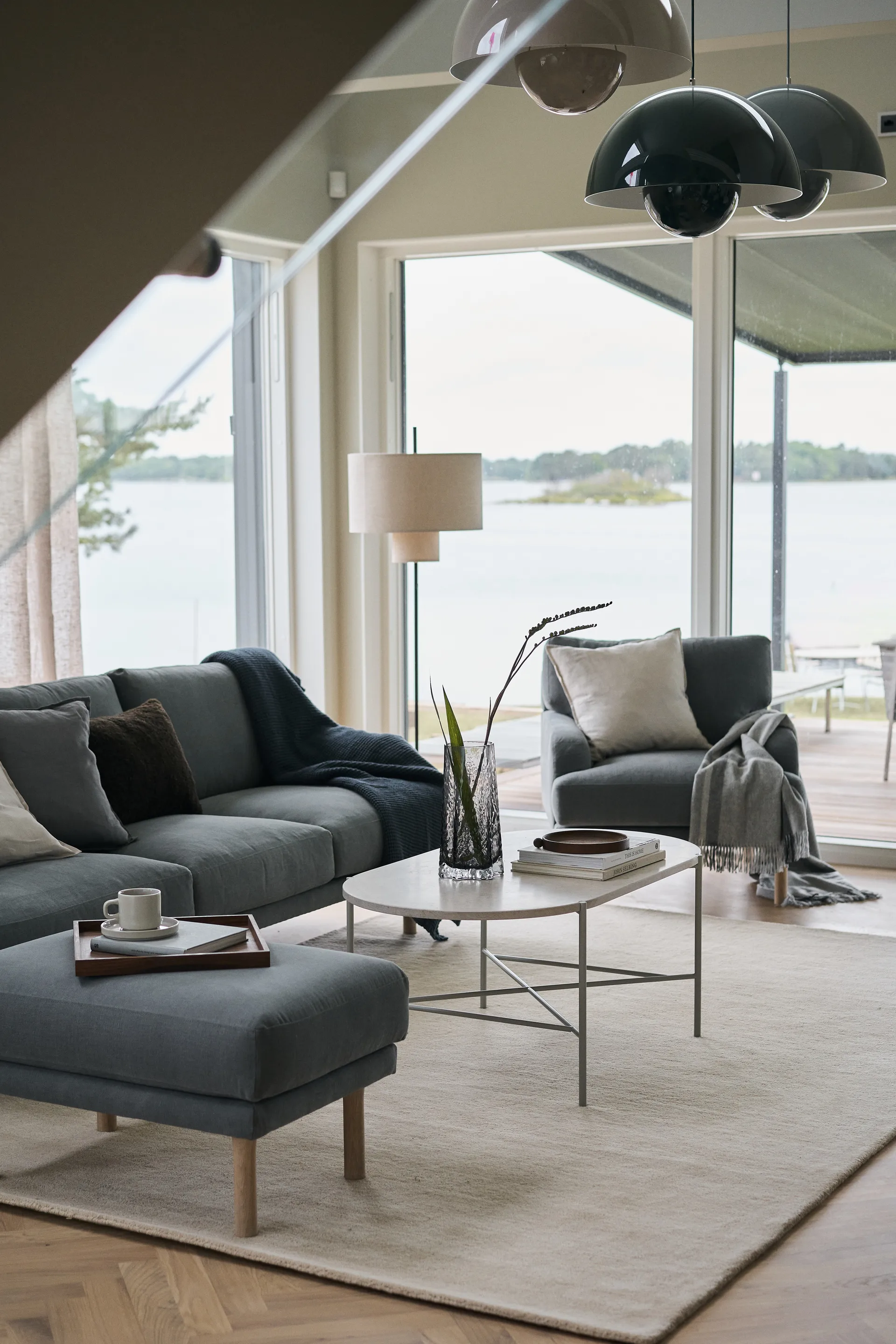 Sofa 3-osobowa Lidnäs, Caleido ciemnoszary 1898