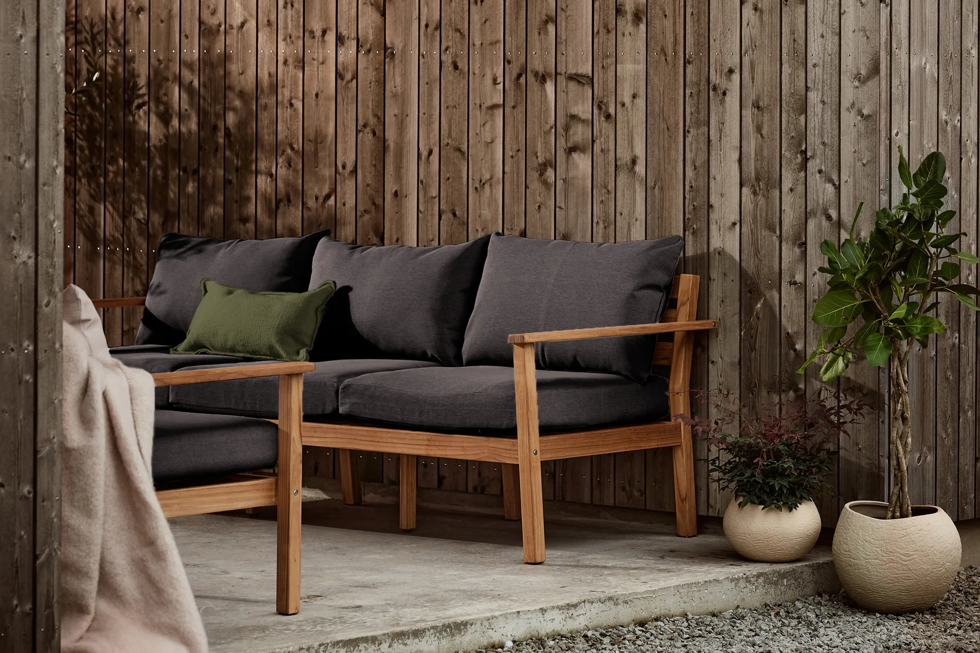 Sofa 3-osobowa Stockaryd Teak/Dark Grey,  1898
