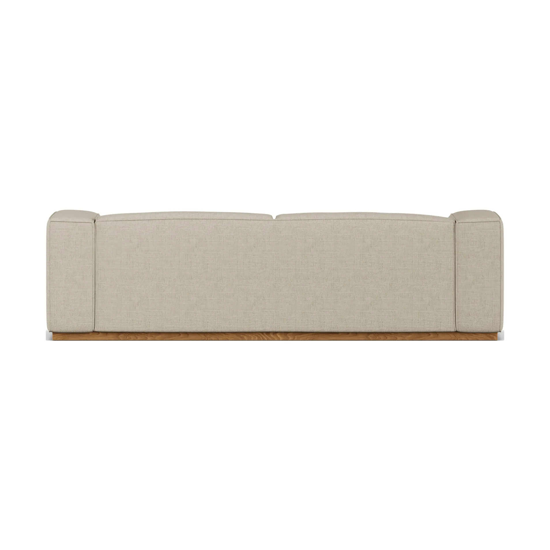 Sofa Bergsdal, Bern beige 0341-Jesion bejcowany na kolor dębu, 3-osobowa 1898
