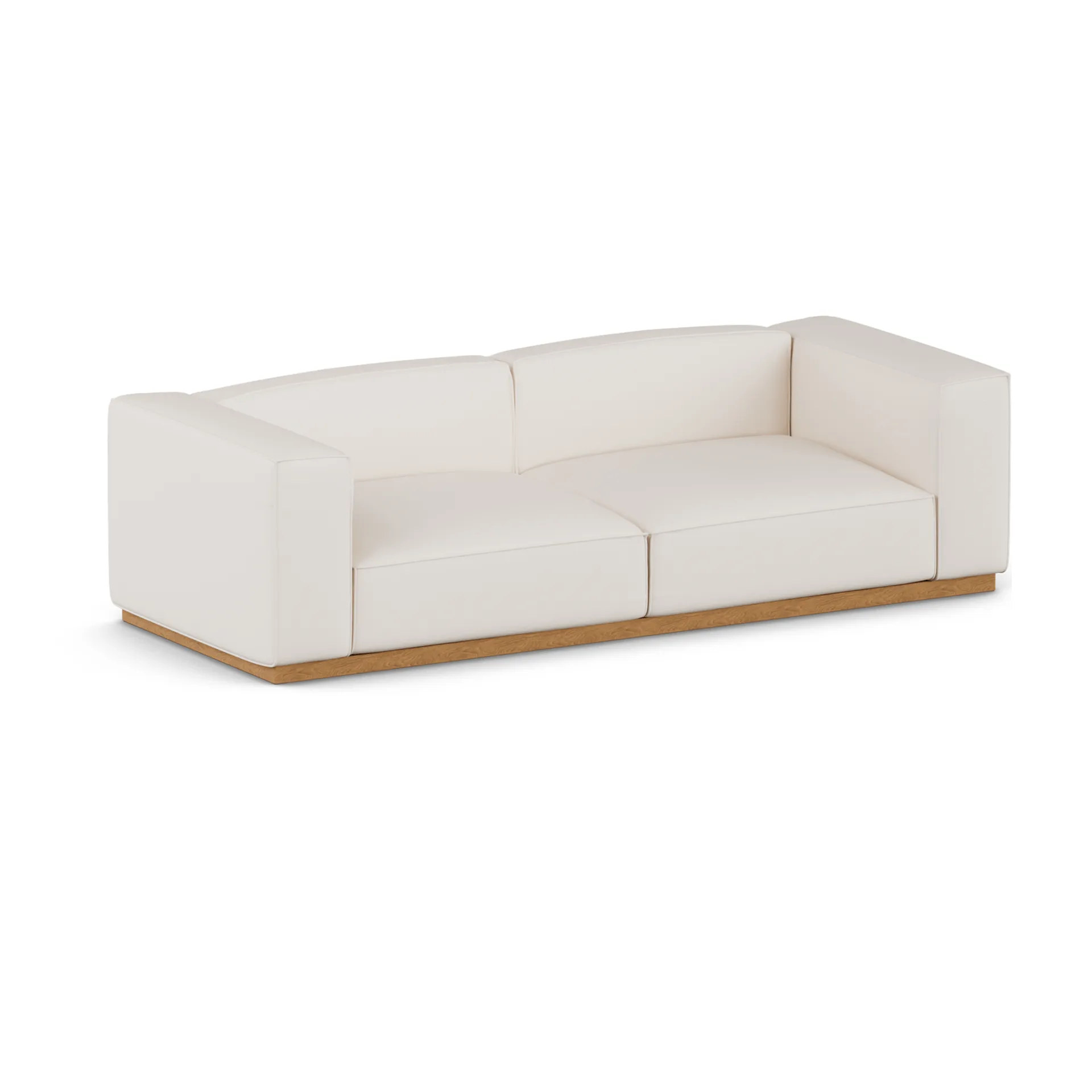 Sofa Bergsdal, Caleido beige 9600-Jesion bejcowany na kolor dębu, 3-osobowa 1898