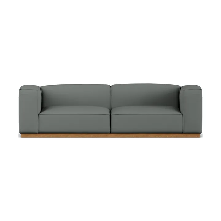 Sofa Bergsdal - Caleido grey 1240-Jesion bejcowany na kolor dębu, 3-osobowa - 1898