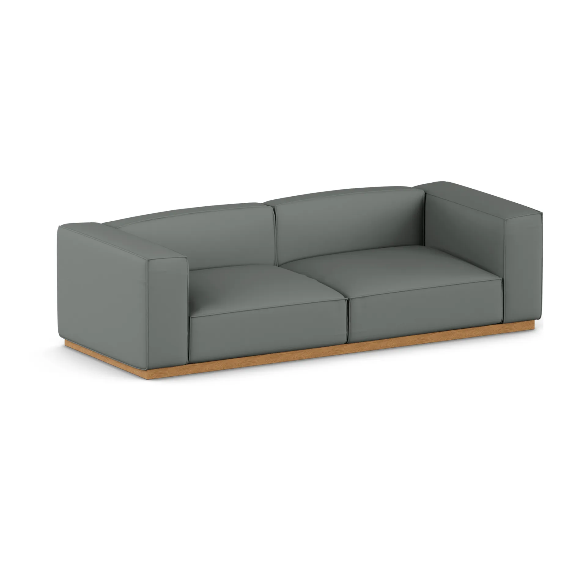 Sofa Bergsdal, Caleido grey 1240-Jesion bejcowany na kolor dębu, 3-osobowa 1898