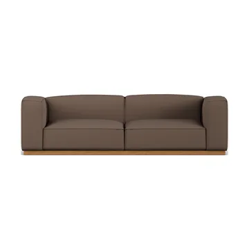 Sofa Bergsdal - Jump brown 1955-Jesion bejcowany na kolor dębu, 3-osobowa - 1898