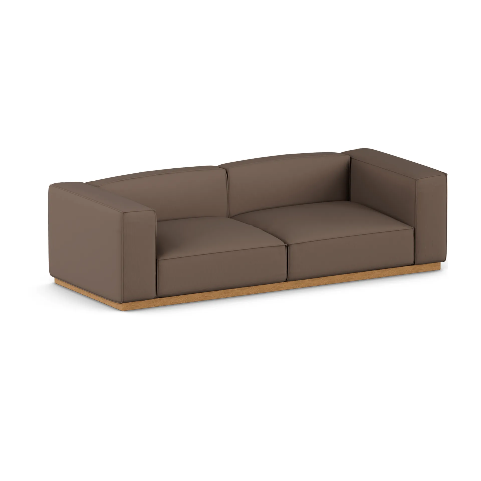 Sofa Bergsdal, Jump brown 1955-Jesion bejcowany na kolor dębu, 3-osobowa 1898
