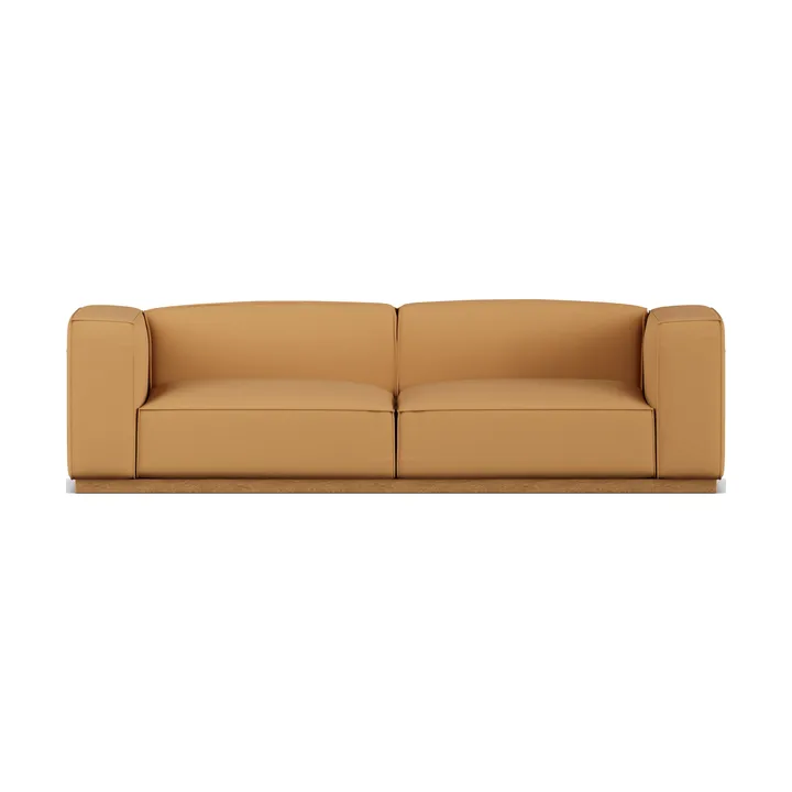Sofa Bergsdal - Jump honey 1959-Jesion bejcowany na kolor dębu, 3-osobowa - 1898