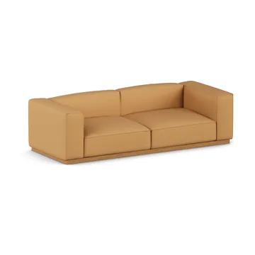 Sofa Bergsdal - Jump honey 1959-Jesion bejcowany na kolor dębu, 3-osobowa - 1898