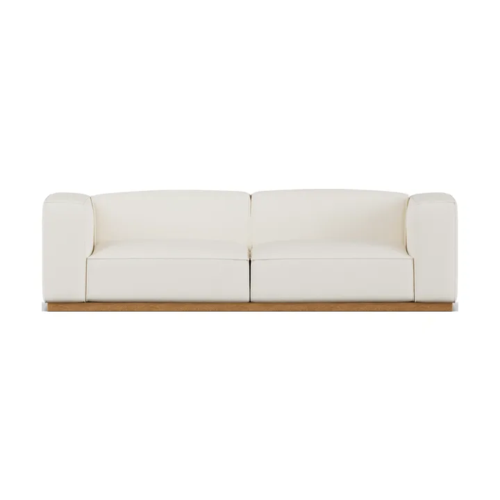 Sofa Bergsdal - Jump offwhite 1954-Jesion bejcowany na kolor dębu, 3-osobowa - 1898