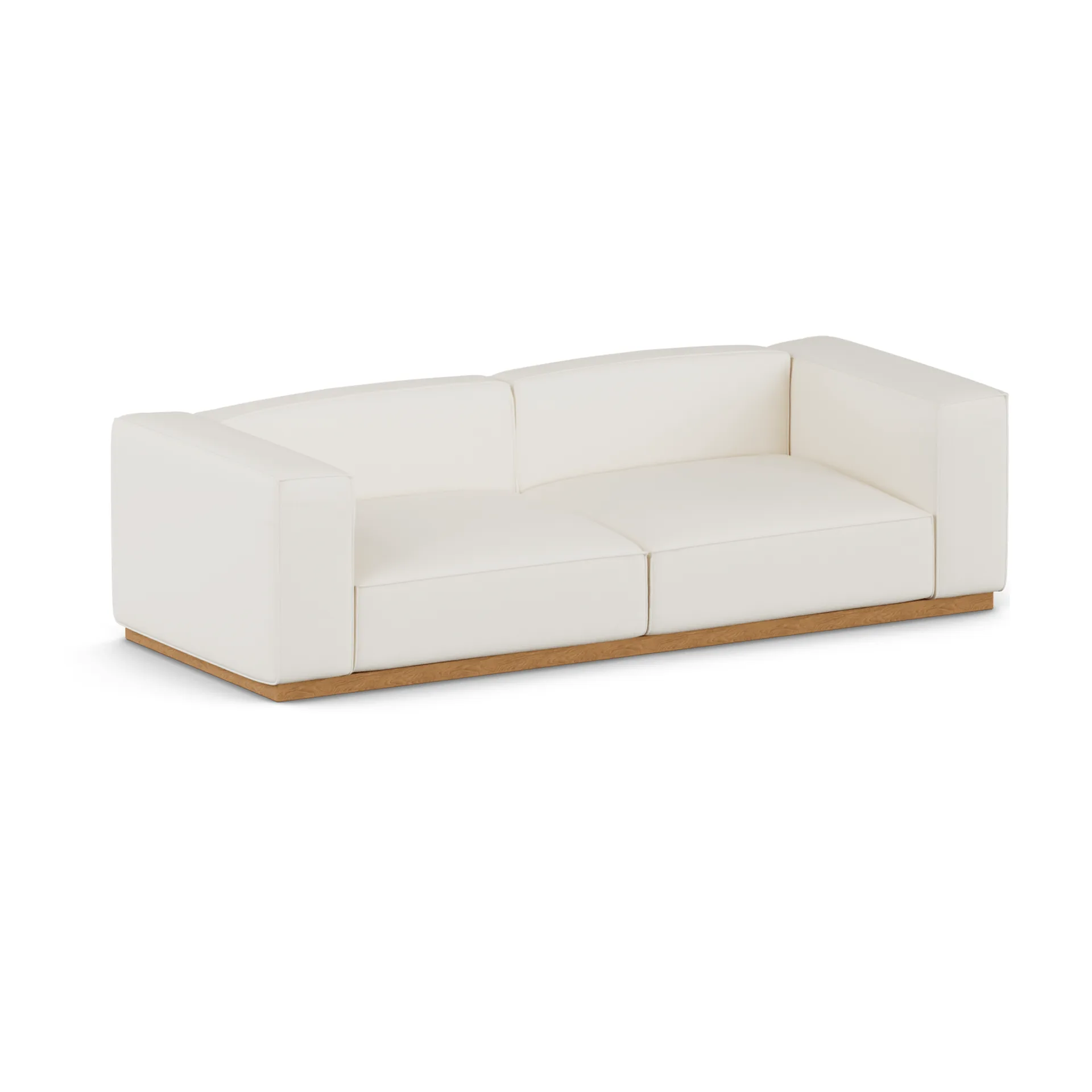Sofa Bergsdal, Jump offwhite 1954-Jesion bejcowany na kolor dębu, 3-osobowa 1898