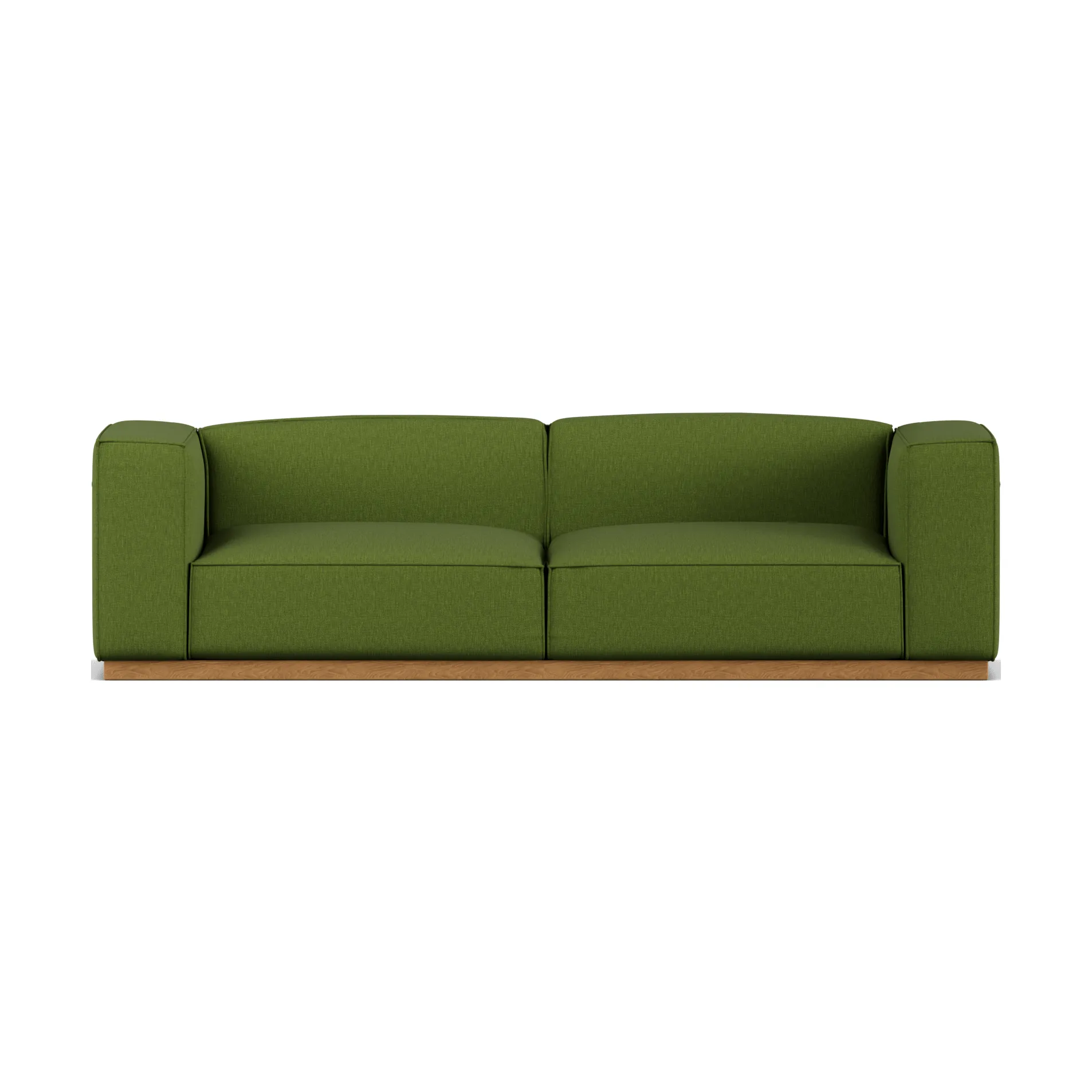 Sofa Bergsdal, Luisa green 3975-Jesion bejcowany na kolor dębu, 3-osobowa 1898