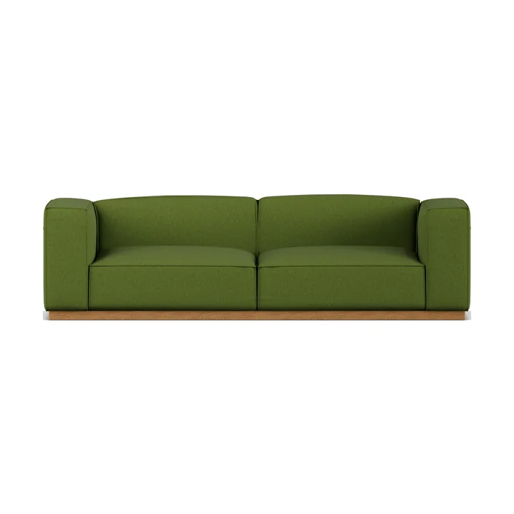 Sofa Bergsdal - Luisa green 3975-Jesion bejcowany na kolor dębu, 3-osobowa - 1898