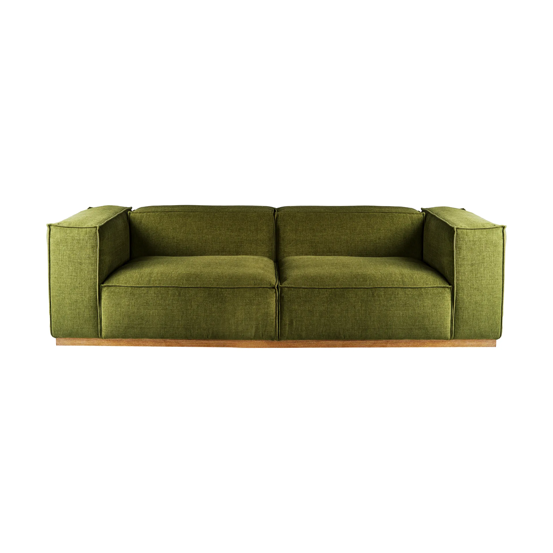 Sofa Bergsdal, Luisa green 3975-Jesion bejcowany na kolor dębu, 3-osobowa 1898