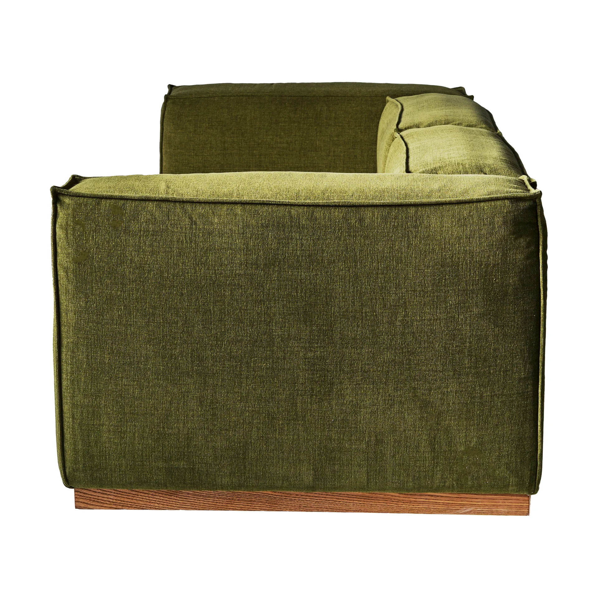 Sofa Bergsdal, Luisa green 3975-Jesion bejcowany na kolor dębu, 3-osobowa 1898