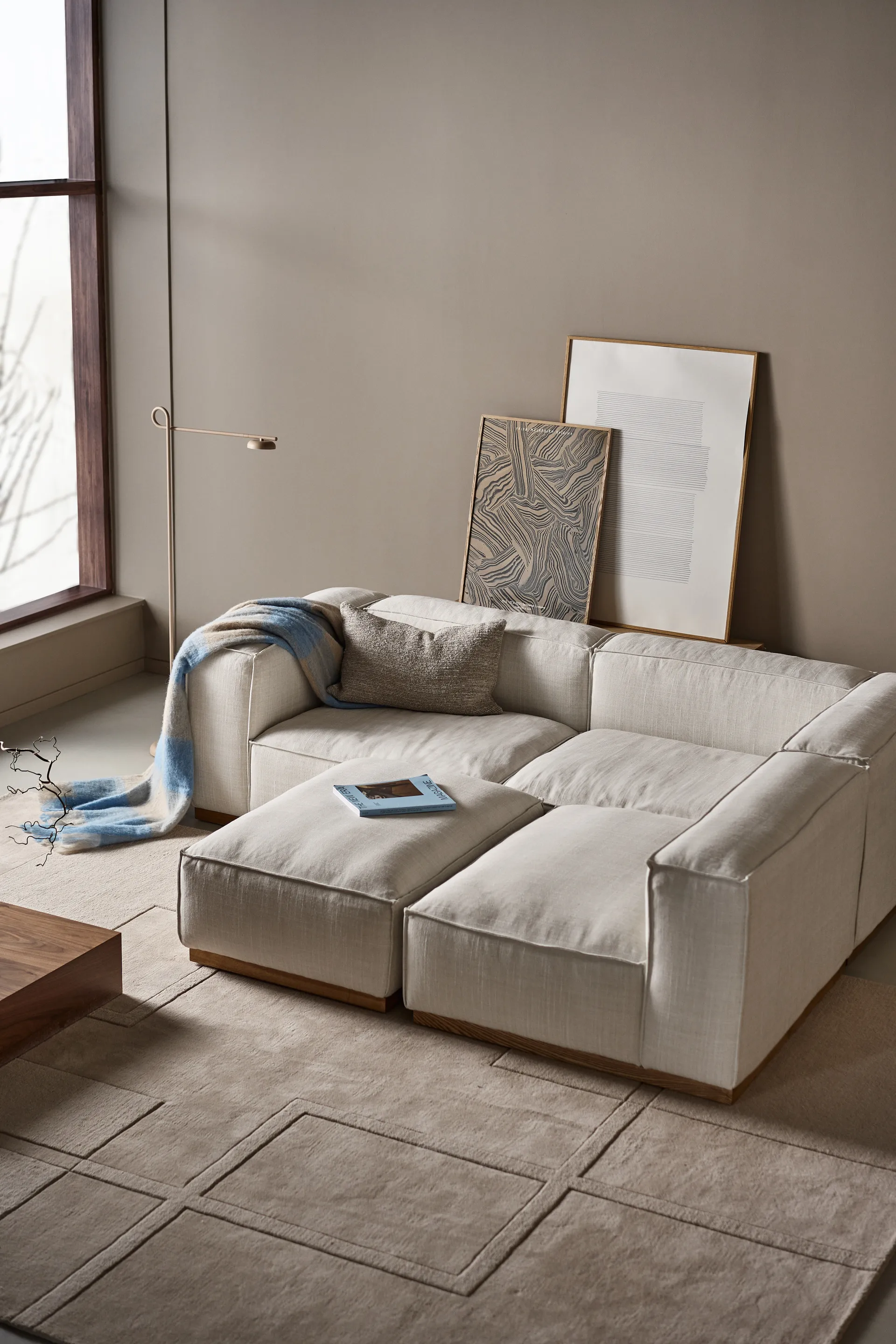 Sofa Bergsdal, Oslo nature 1540-Jesion bejcowany na kolor dębu, 3-osobowa 1898