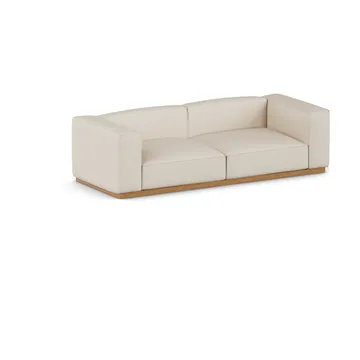 Sofa Bergsdal - Same Beige 6670-bejcowany na dąb, 3-osobowa - 1898