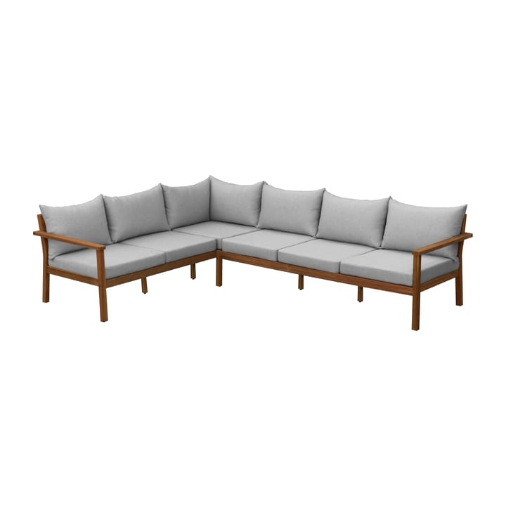 Sofa narożna Stockaryd teak-jasnoszary - undefined - 1898