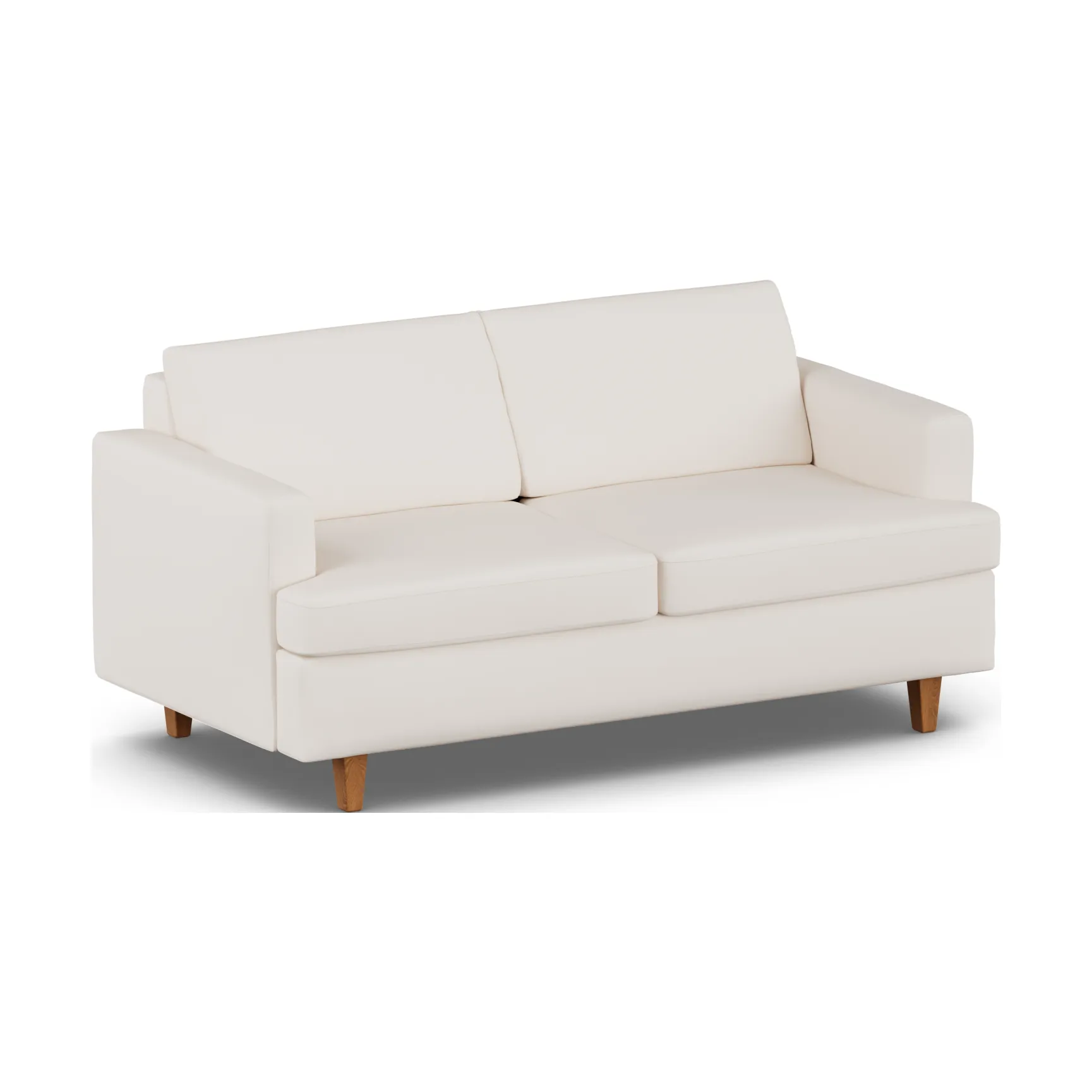 Sofa z funkcją spania Binga 2,5-osobowa, Caleido Beige 9600-ciemno bejcowany jesion 1898