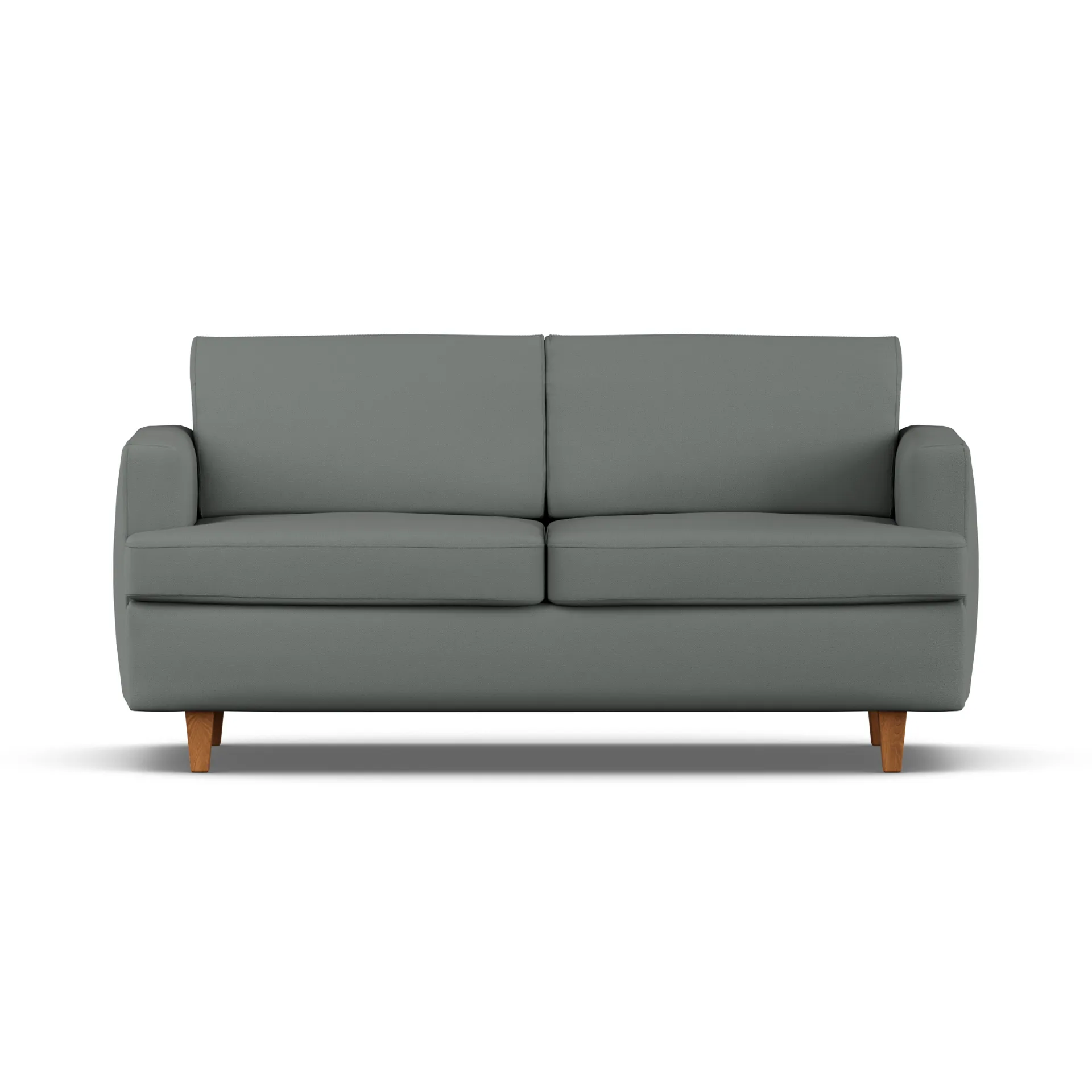 Sofa z funkcją spania Binga 2,5-osobowa, Caleido Grey 1240-ciemno bejcowany jesion 1898