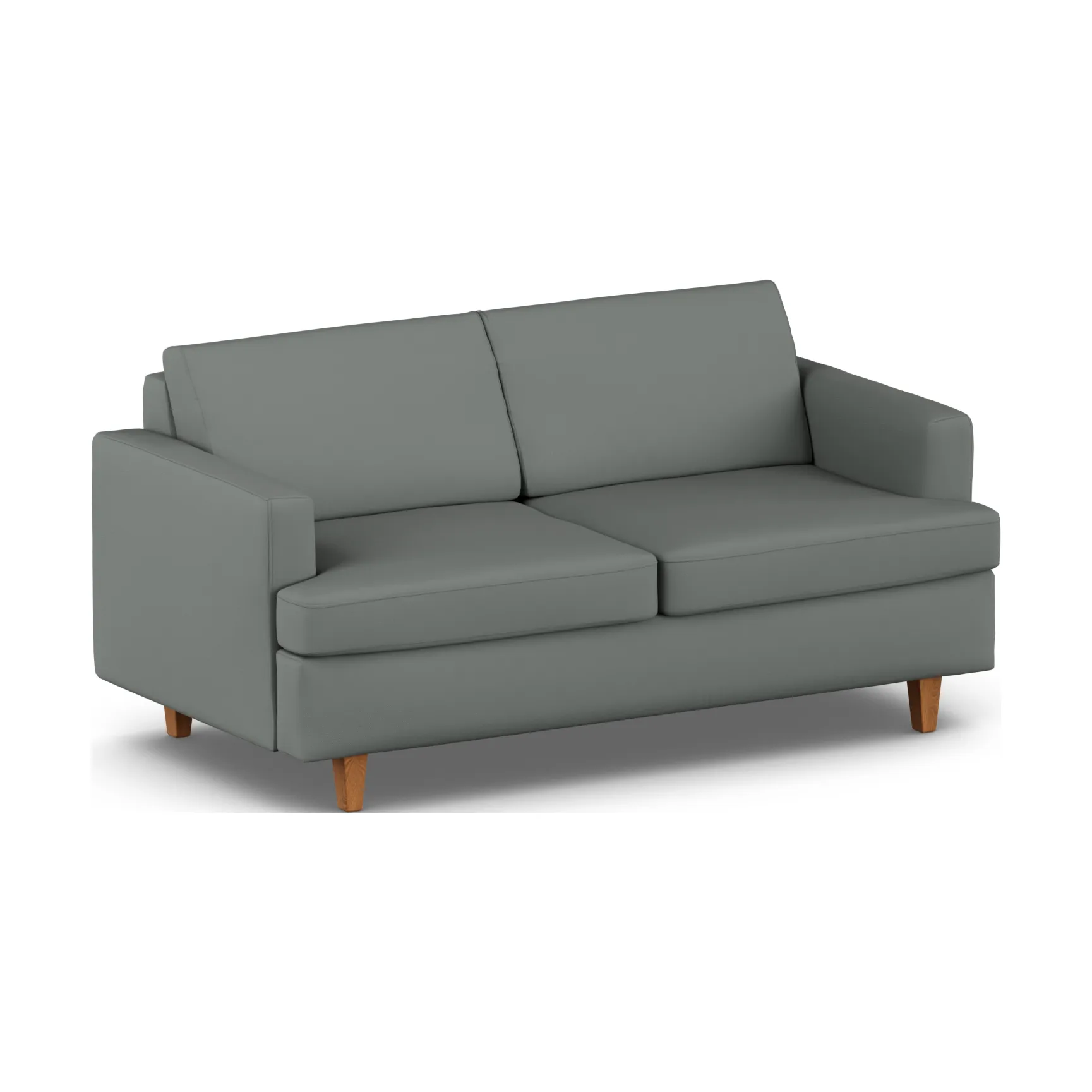 Sofa z funkcją spania Binga 2,5-osobowa, Caleido Grey 1240-ciemno bejcowany jesion 1898