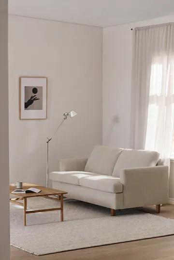 Sofa z funkcją spania Binga 2,5-osobowa - Jump Beige 1956-jesion bejcowany na kolor dębu - 1898