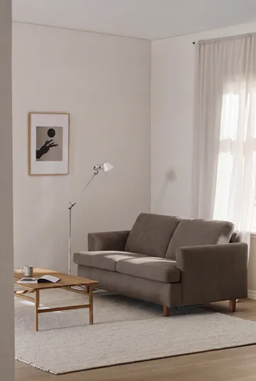 Sofa z funkcją spania Binga 2,5-osobowa - Jump Brown 1955-jesion bejcowany na kolor dębu - 1898