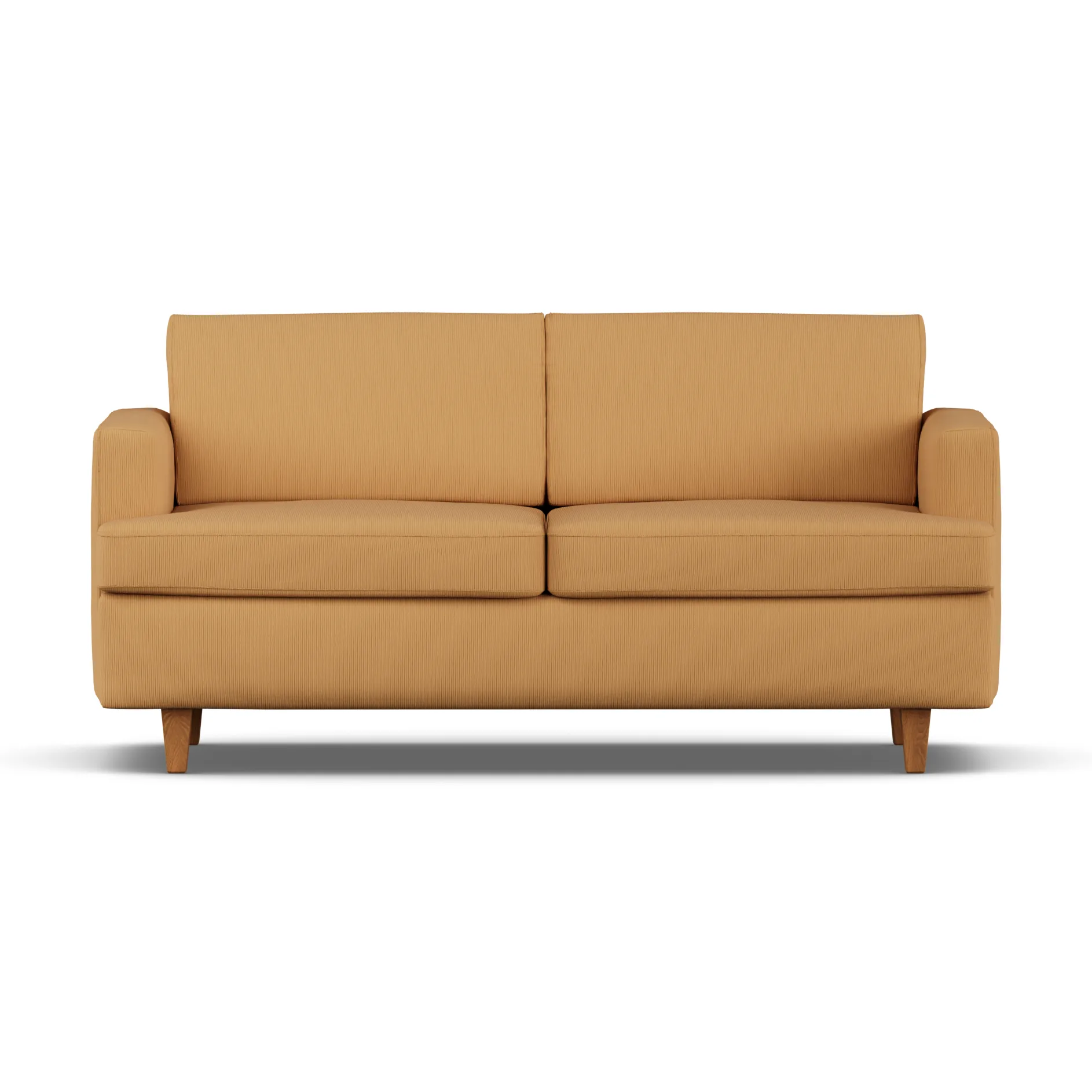 Sofa z funkcją spania Binga 2,5-osobowa, Jump Honey 1959-jesion bejcowany na kolor dębu 1898