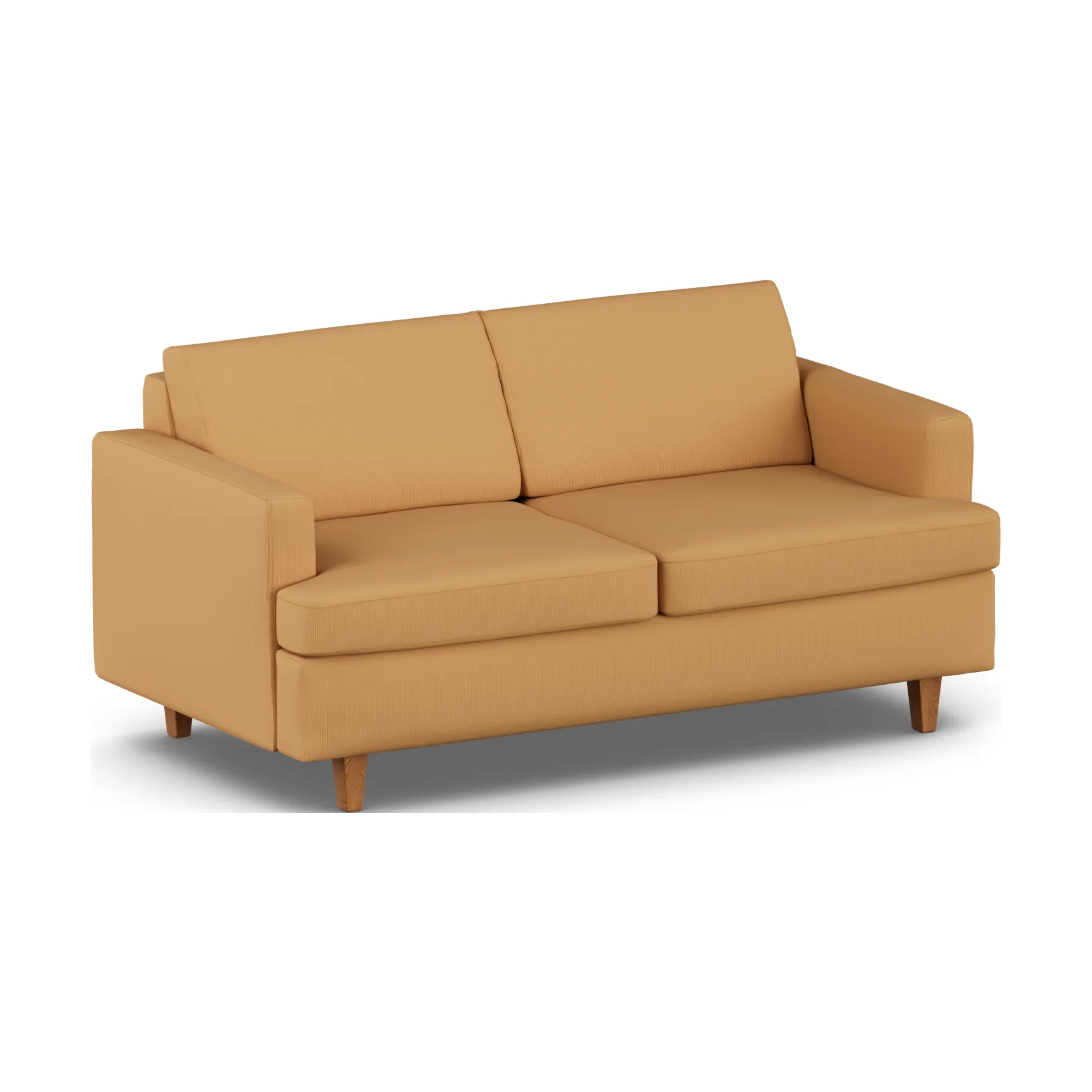 Sofa z funkcją spania Binga 2,5-osobowa, Jump Honey 1959-jesion bejcowany na kolor dębu 1898