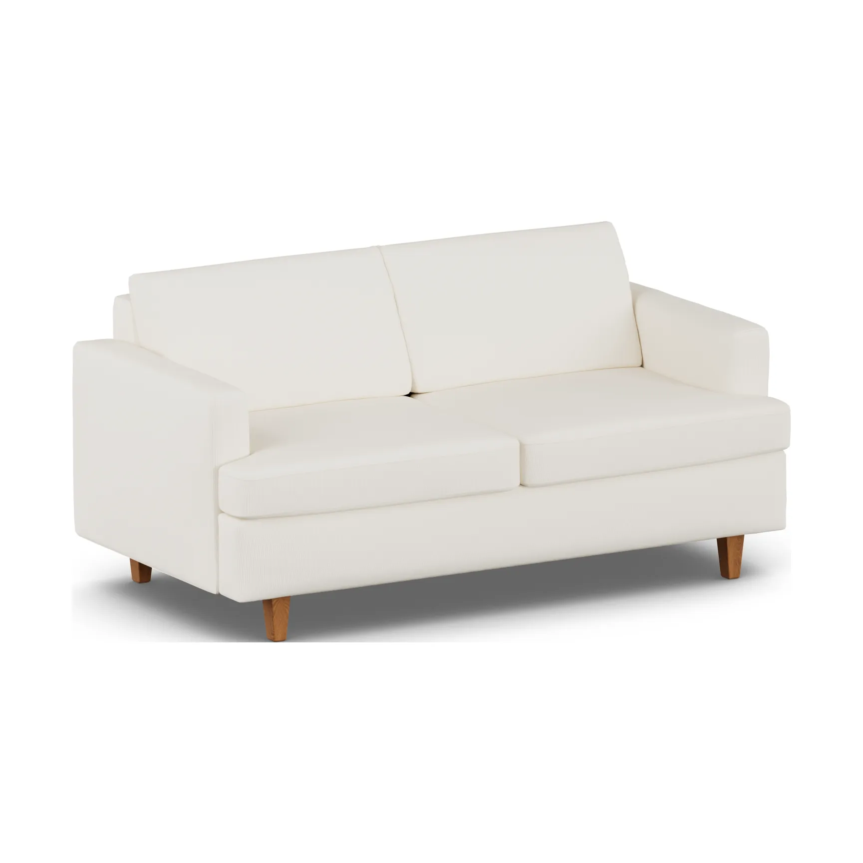 Sofa z funkcją spania Binga 2,5-osobowa, Jump Off White 1954-ciemno bejcowany jesion 1898