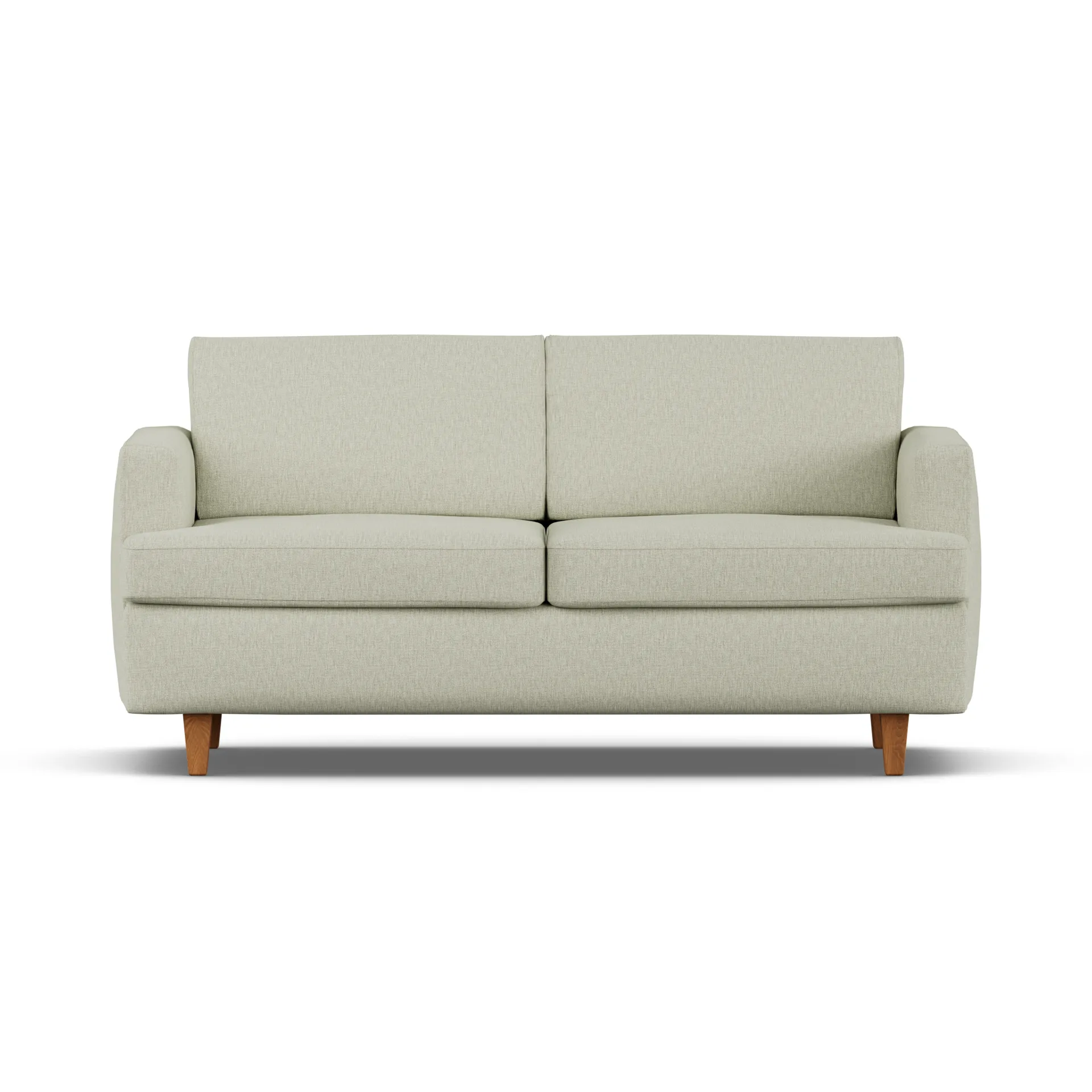 Sofa z funkcją spania Binga 2,5-osobowa, Luiza Beige 3981-ciemno bejcowany jesion 1898