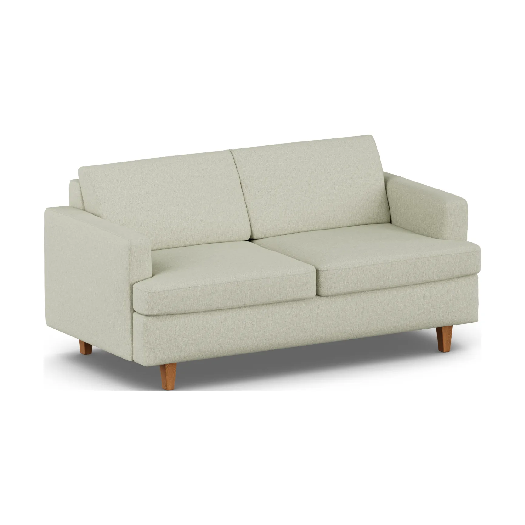Sofa z funkcją spania Binga 2,5-osobowa, Luiza Beige 3981-ciemno bejcowany jesion 1898