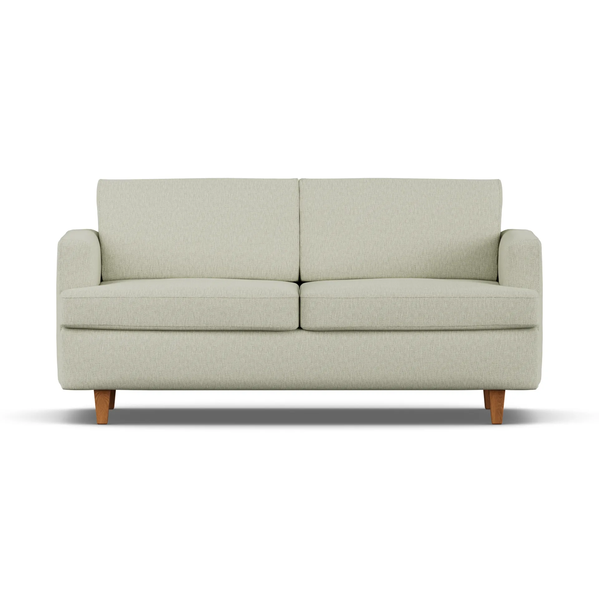 Sofa z funkcją spania Binga 2,5-osobowa, Luiza Beige 3981-jesion bejcowany na kolor dębu 1898