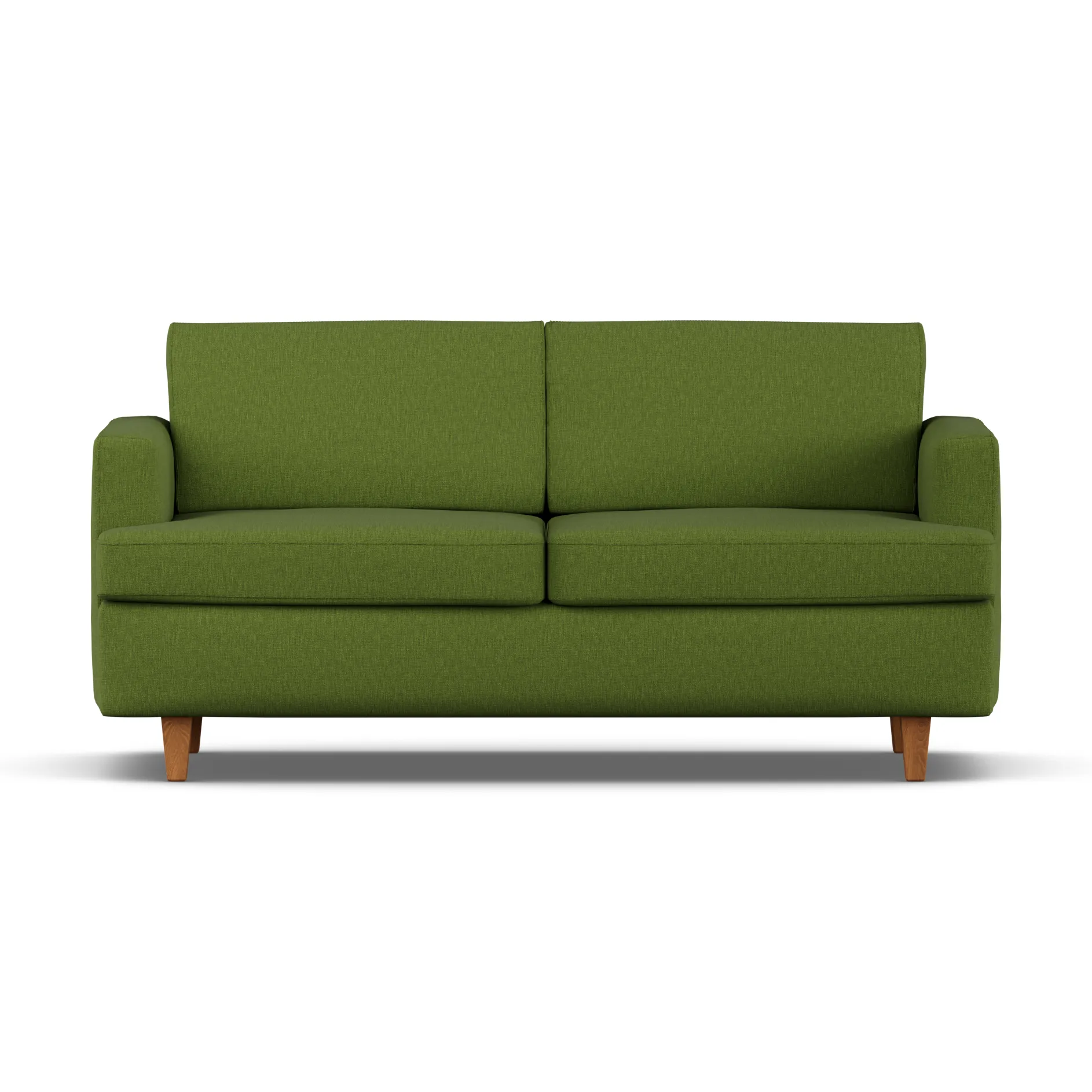 Sofa z funkcją spania Binga 2,5-osobowa, Luiza Green 3975-jesion bejcowany na kolor dębu 1898