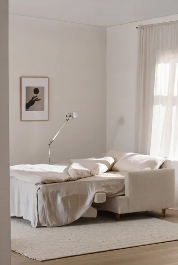 Sofa z funkcją spania Binga 2,5-osobowa - Same Beige 6670-ciemno bejcowany jesion - 1898