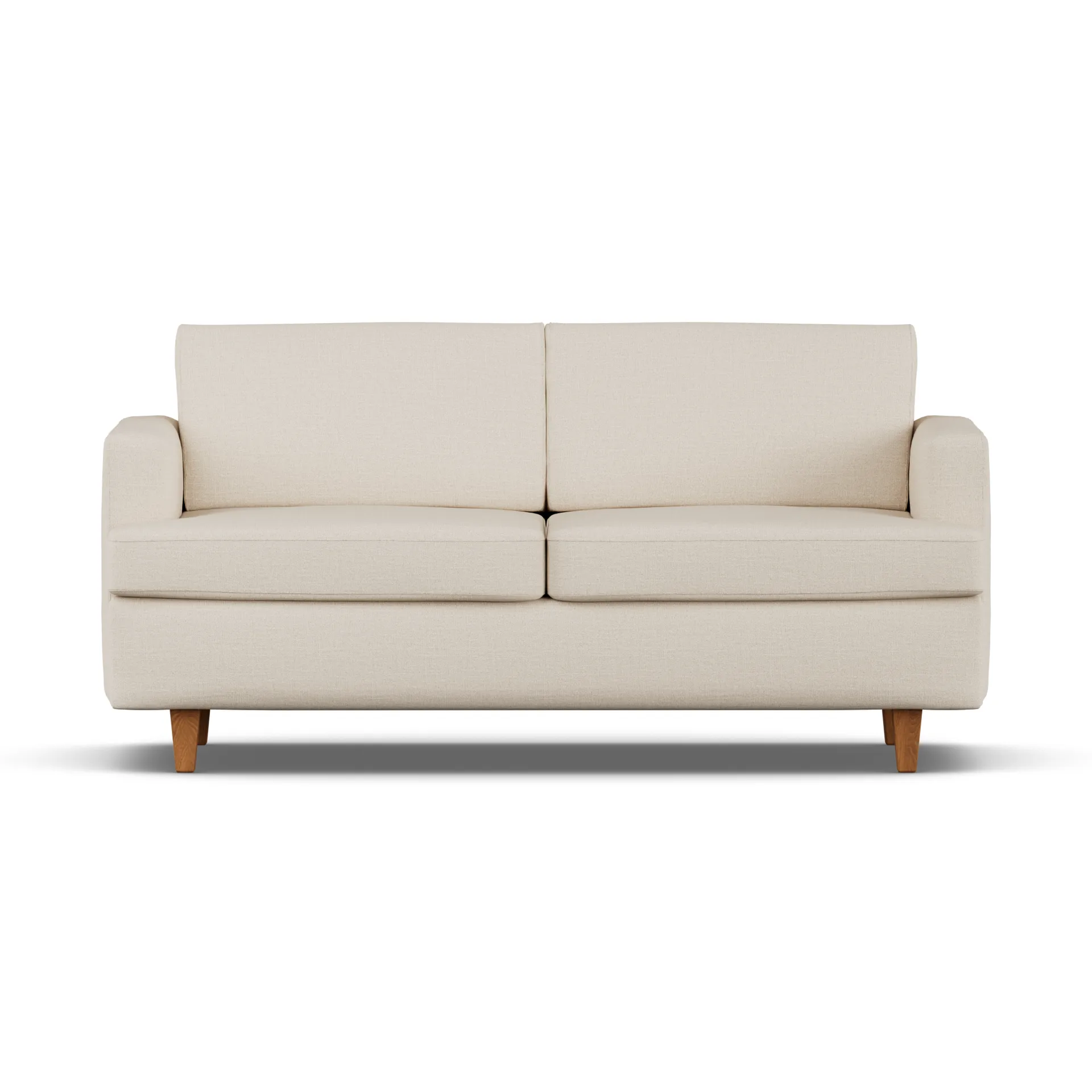 Sofa z funkcją spania Binga 2,5-osobowa, Same Beige 6670-jesion bejcowany na kolor dębu 1898