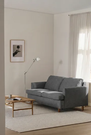 Sofa z funkcją spania Binga 2,5-osobowa - Same Blue 6678-jesion bejcowany na kolor dębu - 1898